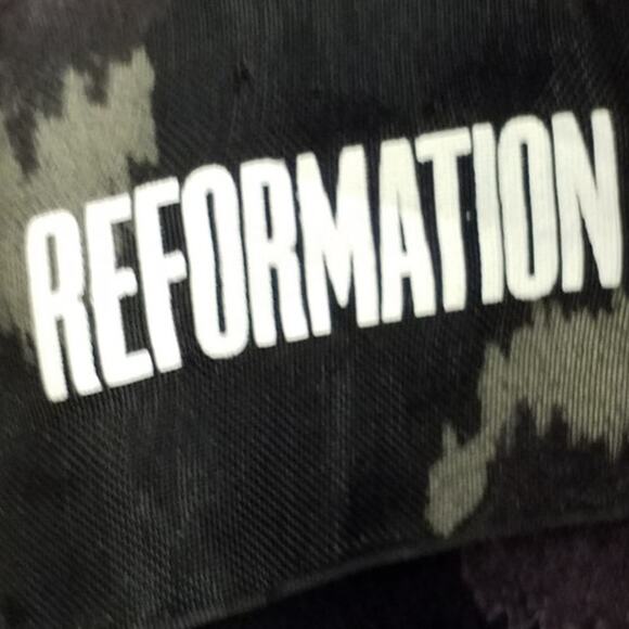 Reformation Mini Dress – Navy Leopard – Size 2 - Picture 7 of 9